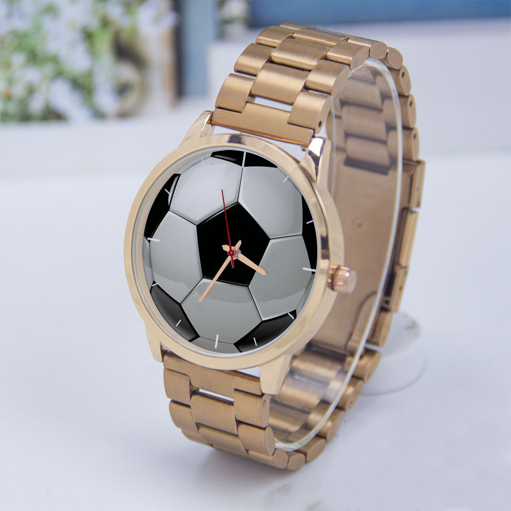 Jewelry For Watches - Fußball Fußball Design Fans Silber Herrenuhr