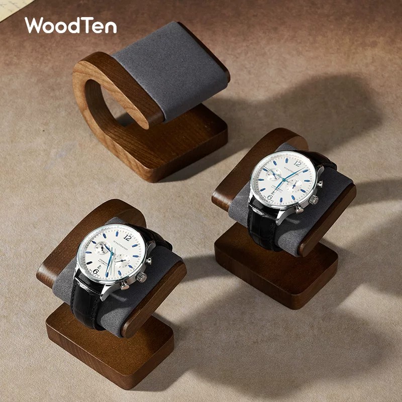 Jewelry And Watches Inc - WoodTen Neuer Uhrenständer, Präsentationsständer aus Walnussholz,