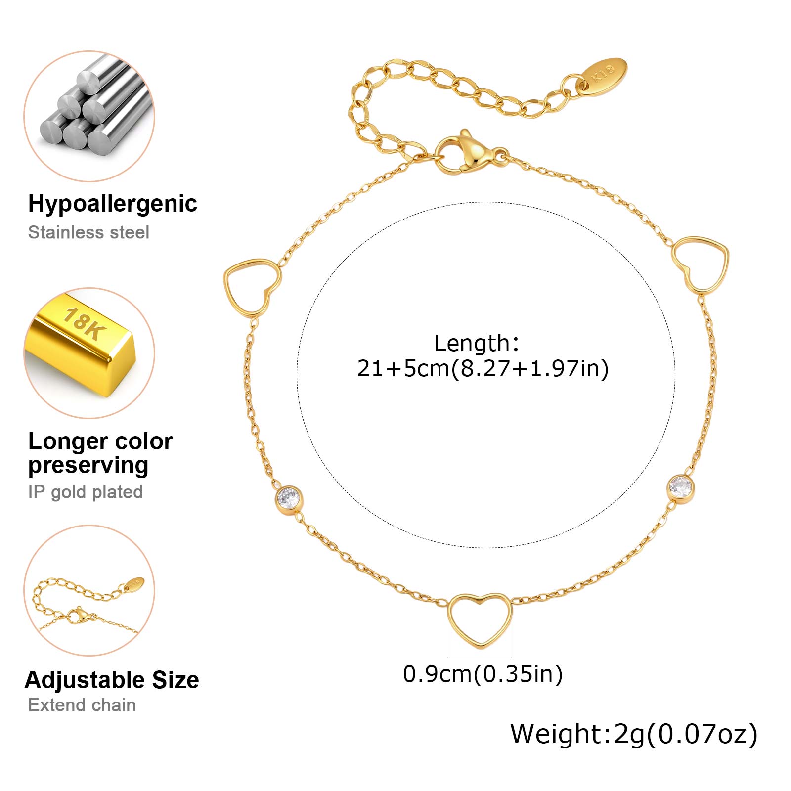 Vnox Minimalistisches Hohles H – Jc Jewelry & Watches Photos Bewertung und Preis